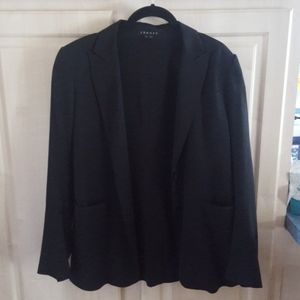 THEORY SILK WOMAN'S BLAZER 10 BLACK